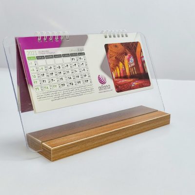 تقویم رومیزی چوبی کد 14